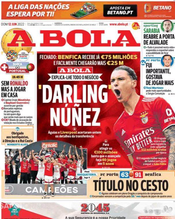 开云体育官网-转会费1亿欧 年薪600万欧 利物浦周一官宣达尔文？